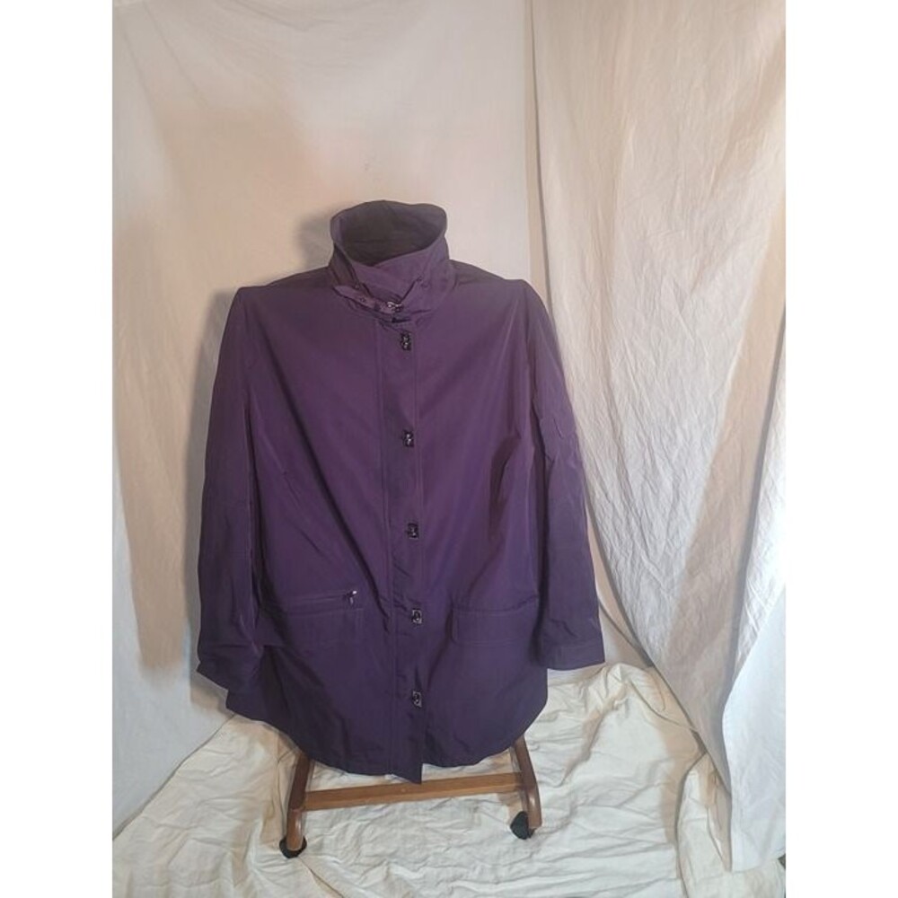 Ralph Lauren Women's 3X Zip And Snap Jacket In Purple